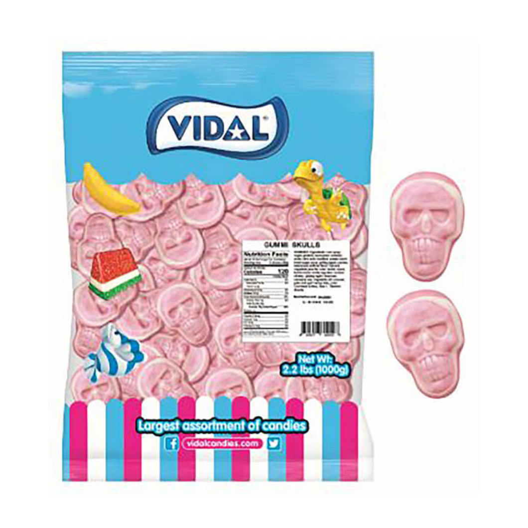 JELLY FILLED SKULLS (VIDAL) 1KG