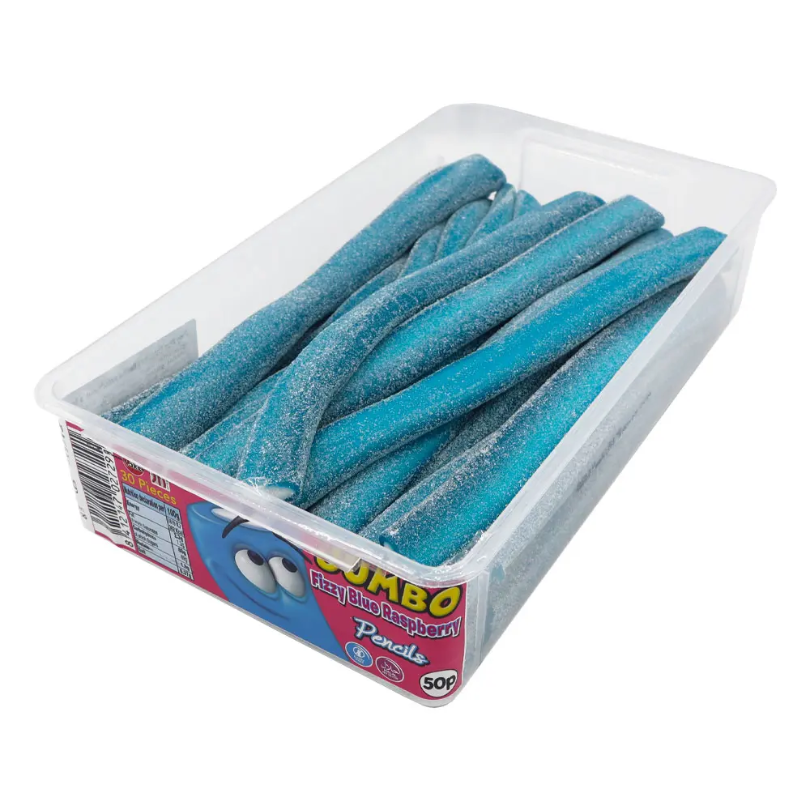 Jumbo Fizzy Blue Raspberry Pencils (1 Pencil)