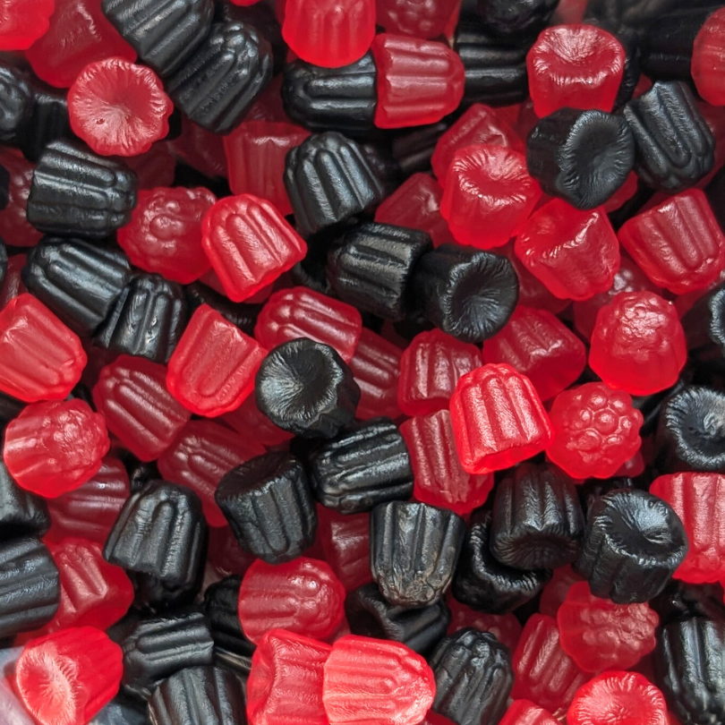 Blackberry and Raspberry Gums (100g) | Joyofsweets.com