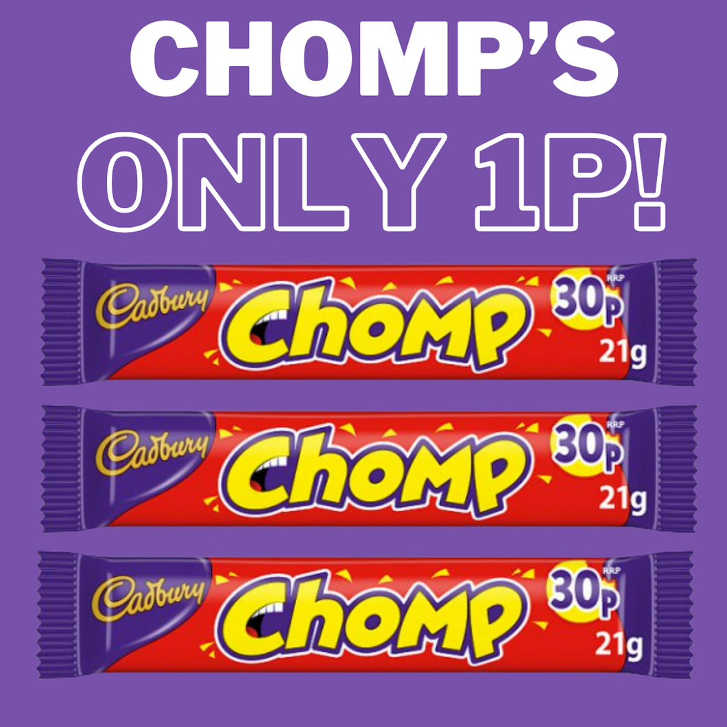 Cadburys Chomp 21g **ONE PER CUSTOMER**