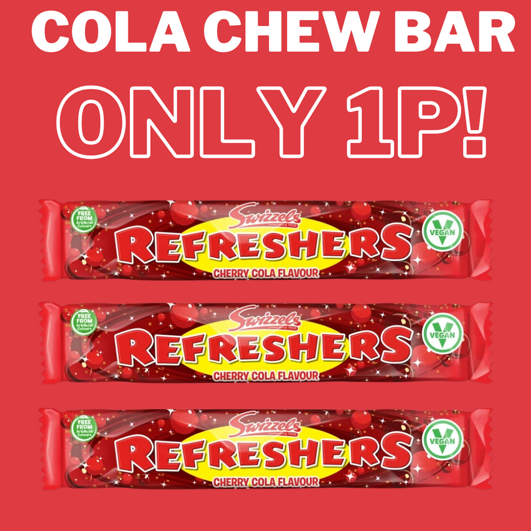 Cola Refresher Chew Bars 18g **ONE PER CUSTOMER**