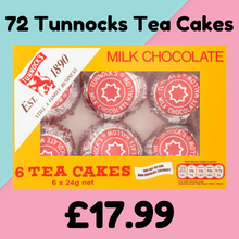 Load image into Gallery viewer, Tunnock’s Milk Chocolate Tea Cakes (6x24g) (Case of 12)
