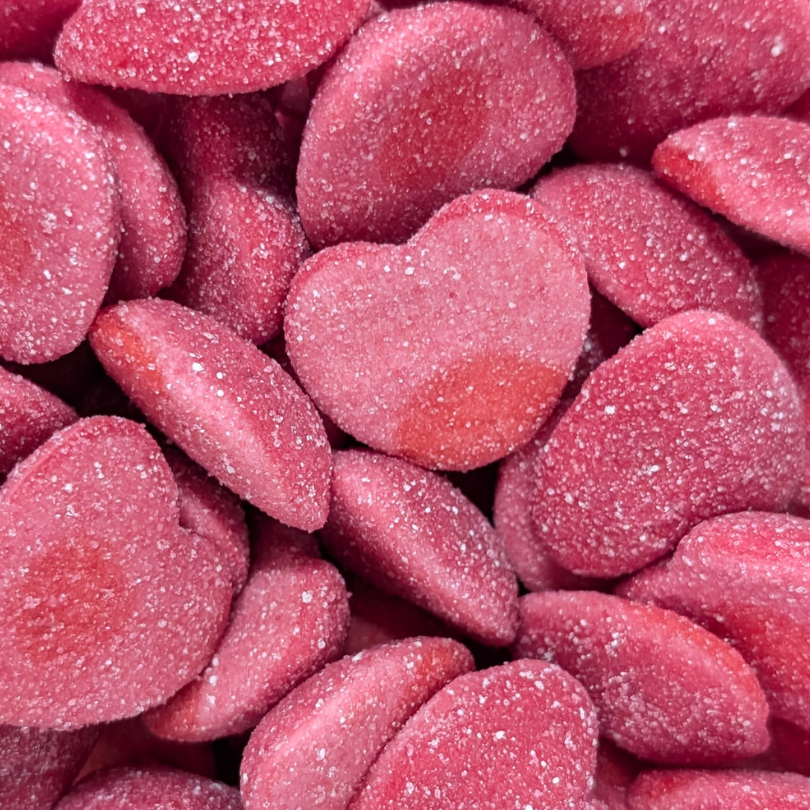 Strawberry Sour Hearts (100g)