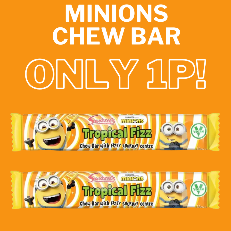 Minions Tropical Fizz Chew Bar 18g **ONE PER CUSTOMER**