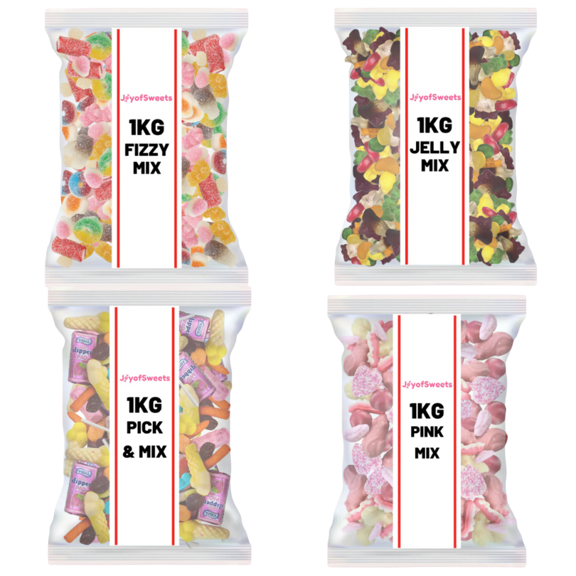 4kg Pink Sweet Bundle (Jelly, Fizzy, Pick & Pink) (Pre-made)