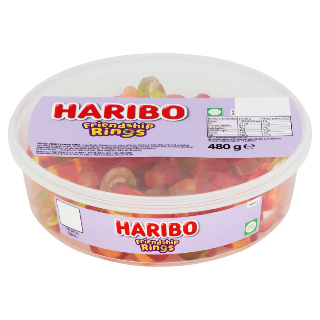 Haribo Friendship Rings Tub 480g