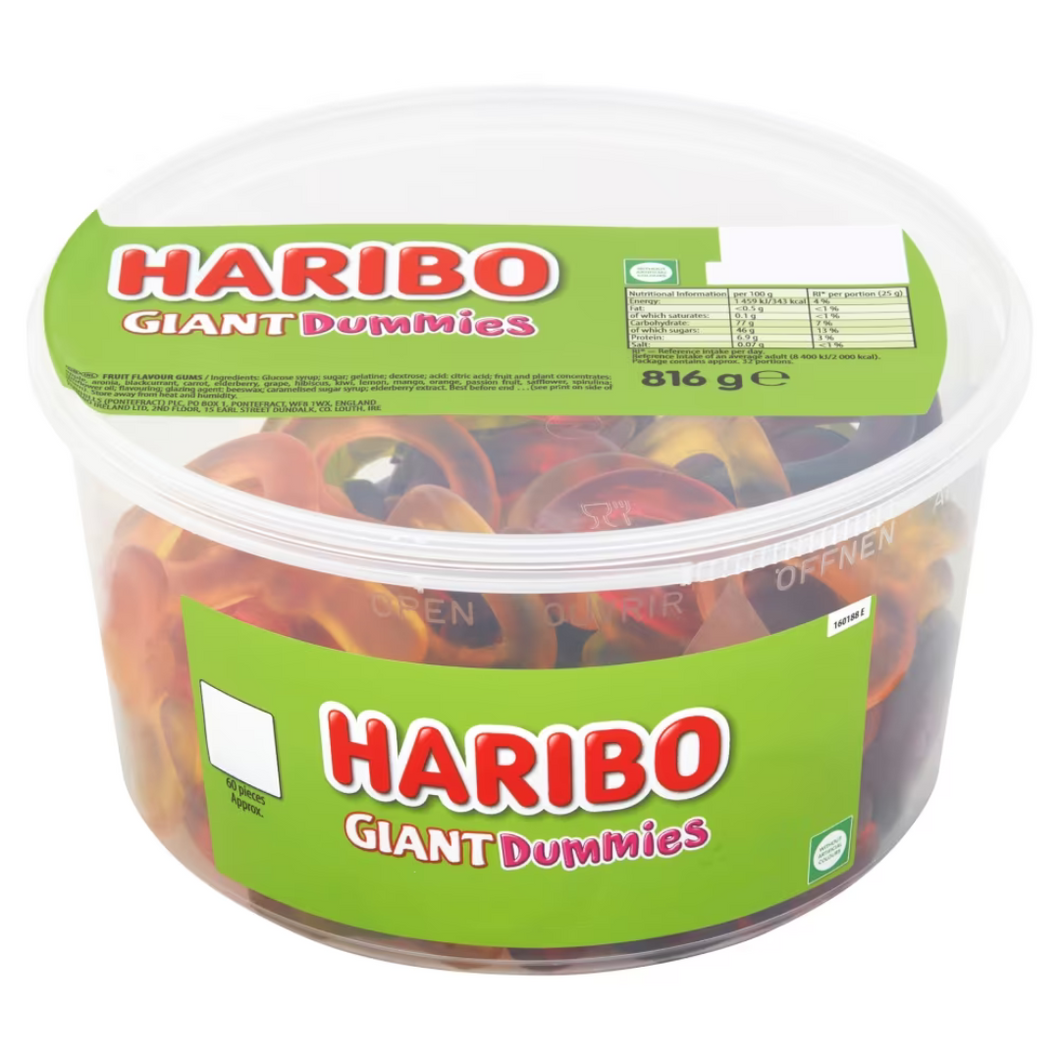 Haribo Giant Dummies Tub 816g – JoyofSweets.com