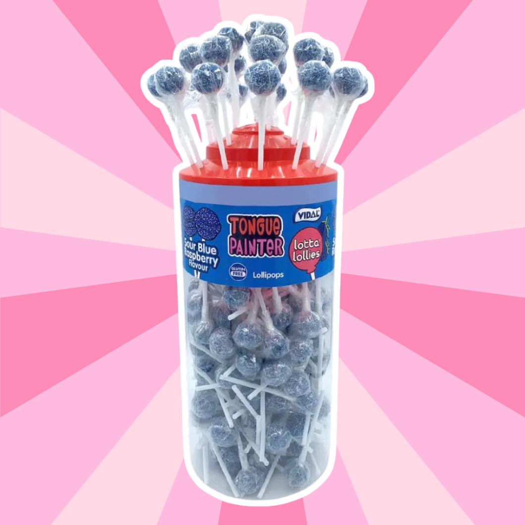 Vidal Blue Raspberry Lollies (150 Full Tub)