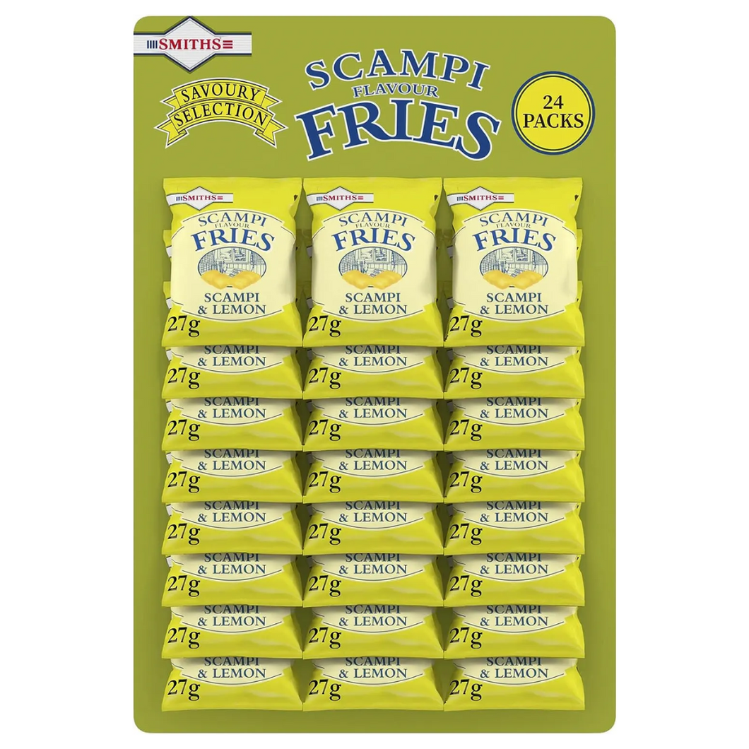 Smiths Scampi and Lemon Fries 27g (Case of 24) - 08/02/2025 *SHORT DATE*