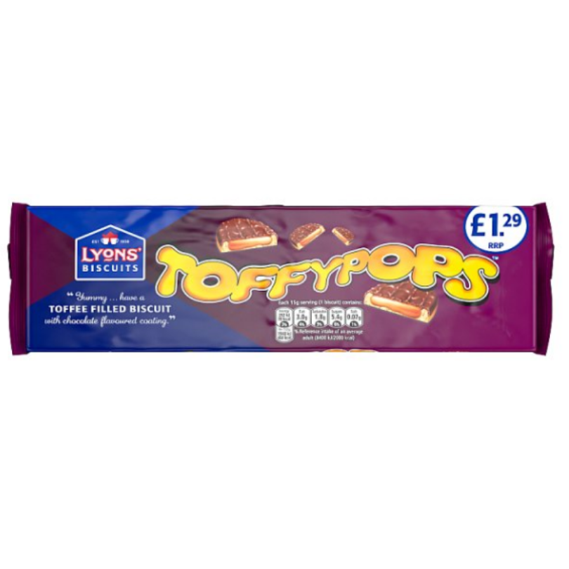 Lyons' Toffypops 120g (Case of 12)