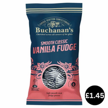 Load image into Gallery viewer, Buchanan&#39;s Smooth Classic Vanilla Fudge Bag 140g
