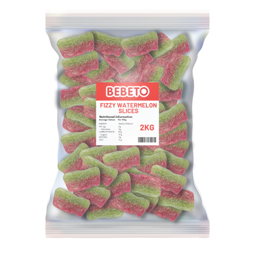 Bebeto Fizzy Watermelon Slices 2kg (Halal)