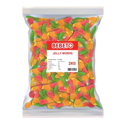 Bebeto Jelly Worms 2kg (Halal)