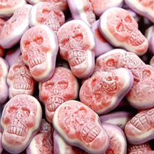 Load image into Gallery viewer, Jelly Filled Skulls halloween horror blood pick n mix sweets from joyofsweets.com
